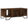 Engineered wood smoked oak coffee table 100x51x40 cm by , Coffee table - Ref: Foro24-848491, Price: 76,75 €, Discount: %