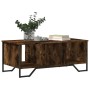 Engineered wood smoked oak coffee table 100x51x40 cm by , Coffee table - Ref: Foro24-848491, Price: 76,75 €, Discount: %