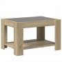 Mesa de centro y LED madera ingeniería roble Sonoma 73x53x45 cm de , Mesas de centro - Ref: Foro24-847548, Precio: 132,48 €, ...