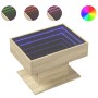 Mesa de centro y LED madera ingeniería roble Sonoma 70x50x45 cm de , Mesas de centro - Ref: Foro24-847534, Precio: 138,63 €, ...