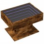 Mesa de centro y LED madera ingeniería roble ahumado 70x50x45cm de , Mesas de centro - Ref: Foro24-847536, Precio: 138,63 €, ...