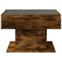 Mesa de centro y LED madera ingeniería roble ahumado 70x50x45cm de , Mesas de centro - Ref: Foro24-847536, Precio: 138,63 €, ...