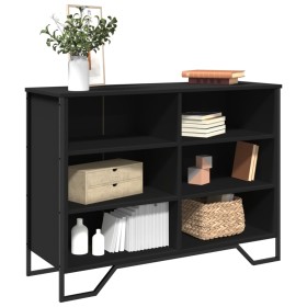 Engineered wood black sideboard 101x35.5x74.5 cm by , Sideboards - Ref: Foro24-848554, Price: 105,88 €, Discount: %