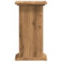 Soportes de planta madera ingeniería roble artisian 33x33x60 cm de , Soportes para macetas - Ref: Foro24-852968, Precio: 52,2...