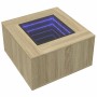 Mesa de centro y LED madera ingeniería roble Sonoma 60x60x40 cm de , Mesas de centro - Ref: Foro24-847569, Precio: 130,99 €, ...