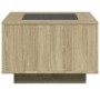 Center table and LED engineered oak wood Sonoma 60x60x40 cm by , Coffee table - Ref: Foro24-847569, Price: 118,00 €, Discount: %