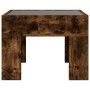 Bedside table with Infinity LED smoked oak 40x40x30 cm by , Nightstands - Ref: Foro24-3284074, Price: 69,48 €, Discount: %