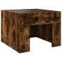 Bedside table with Infinity LED smoked oak 40x40x30 cm by , Nightstands - Ref: Foro24-3284074, Price: 69,48 €, Discount: %