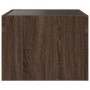 Bedside table with Infinity LED brown oak 40x40x30 cm by , Nightstands - Ref: Foro24-3284076, Price: 71,77 €, Discount: %