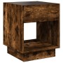 Bedside table with Infinity LED smoked oak 40x40x50 cm by , Nightstands - Ref: Foro24-3284081, Price: 77,94 €, Discount: %