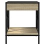 Bedside table with Infinity LED Sonoma oak 40x40x49 cm by , Nightstands - Ref: Foro24-3284097, Price: 72,68 €, Discount: %