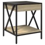 Bedside table with Infinity LED Sonoma oak 40x40x49 cm by , Nightstands - Ref: Foro24-3284097, Price: 72,68 €, Discount: %