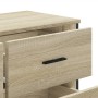 Engineered wood chest of drawers in Sonoma oak 91x35.5x74.5 cm by , Drawers - Ref: Foro24-3295303, Price: 153,96 €, Discount: %