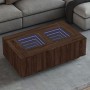 Coffee table with Infinity LED brown oak 116x69x40 cm by , Coffee table - Ref: Foro24-3284062, Price: 215,07 €, Discount: %