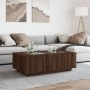 Coffee table with Infinity LED brown oak 116x69x40 cm by , Coffee table - Ref: Foro24-3284062, Price: 215,07 €, Discount: %