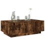 Coffee table with Infinity LED smoked oak 116x69x40 cm by , Coffee table - Ref: Foro24-3284060, Price: 229,99 €, Discount: %