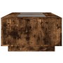 Coffee table with Infinity LED smoked oak 116x69x40 cm by , Coffee table - Ref: Foro24-3284060, Price: 229,99 €, Discount: %