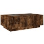 Coffee table with Infinity LED smoked oak 116x69x40 cm by , Coffee table - Ref: Foro24-3284060, Price: 229,99 €, Discount: %