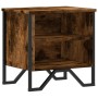 Engineered wood smoked oak bedside table 40x30x40 cm by , Nightstands - Ref: Foro24-848498, Price: 41,48 €, Discount: %