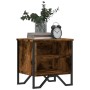 Engineered wood smoked oak bedside table 40x30x40 cm by , Nightstands - Ref: Foro24-848498, Price: 41,48 €, Discount: %