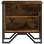 Engineered wood smoked oak bedside table 40x30x40 cm by , Nightstands - Ref: Foro24-848498, Price: 41,48 €, Discount: %