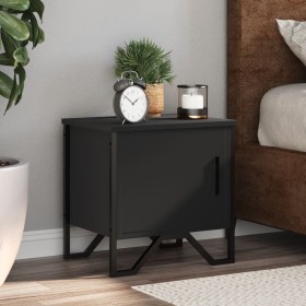 Black plywood bedside table 40x30x40 cm by , Nightstands - Ref: Foro24-848514, Price: 44,99 €, Discount: %