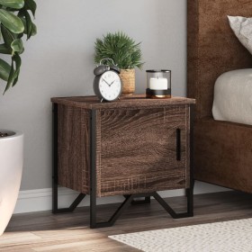 Bedside tables 2 units engineered wood brown oak 40x30x40 cm by , Nightstands - Ref: Foro24-848523, Price: 66,43 €, Discount: %