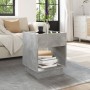 Coffee table with Infinity LED concrete gray 40x40x50 cm by , Coffee table - Ref: Foro24-847647, Price: 77,94 €, Discount: %