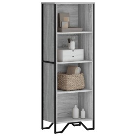 Engineered wood bookshelf in Sonoma grey, 50x31x137.5 cm by , Bookcases and shelves - Ref: Foro24-848612, Price: 91,09 €, Dis...