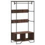 Engineered wood brown oak wardrobe 90x50x180 cm by , Dresser Organizers and Bar Hangers - Ref: Foro24-848673, Price: 121,27 €...