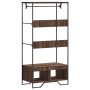 Engineered wood brown oak wardrobe 90x50x180 cm by , Dresser Organizers and Bar Hangers - Ref: Foro24-848673, Price: 121,27 €...