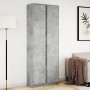 Sideboard with LED lights, engineered wood in gray concrete finish, 74x32.5x200 cm by , Sideboards - Ref: Foro24-3307894, Pri...