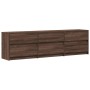 LED TV stand in brown oak engineered wood 180x34x50 cm by , TV Furniture - Ref: Foro24-3307932, Price: 189,98 €, Discount: %