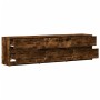 Mueble de TV LED madera ingeniería roble ahumado 180x34x50 cm de , Muebles TV - Ref: Foro24-3307930, Precio: 183,87 €, Descue...