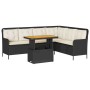 Garden sofa set 2 pieces and black synthetic rattan cushions by , Garden sets - Ref: Foro24-3262087, Price: 438,72 €, Discoun...