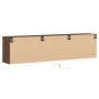 Wall-mounted TV unit with LED in brown oak, 180x31x45 cm. by , TV Furniture - Ref: Foro24-3307939, Price: 180,97 €, Discount: %