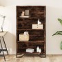 Engineered wood smoked oak bookshelf 80x31x137.5 cm by , Bookcases and shelves - Ref: Foro24-848631, Price: 84,49 €, Discount: %