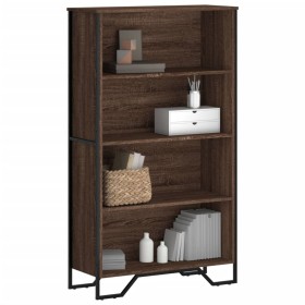 Engineered wood brown oak bookshelf 80x31x137.5 cm by , Bookcases and shelves - Ref: Foro24-848633, Price: 91,49 €, Discount: %