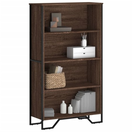 Engineered wood brown oak bookshelf 80x31x137.5 cm by , Bookcases and shelves - Ref: Foro24-848633, Price: 87,05 €, Discount: %