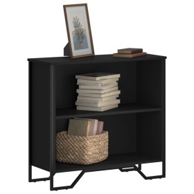 Estantería de madera de ingeniería negra 80x31x74,5 cm de , Librerías y estanterías - Ref: Foro24-848619, Precio: 55,99 €, De...