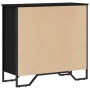 Estantería de madera de ingeniería negra 80x31x74,5 cm de , Librerías y estanterías - Ref: Foro24-848619, Precio: 53,00 €, De...