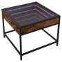 Coffee table with Infinity LED smoked oak 50x50x41 cm by , Coffee table - Ref: Foro24-847679, Price: 82,56 €, Discount: %