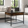 Coffee table with Infinity LED smoked oak 50x50x41 cm by , Coffee table - Ref: Foro24-847679, Price: 82,56 €, Discount: %