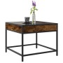 Coffee table with Infinity LED smoked oak 50x50x41 cm by , Coffee table - Ref: Foro24-847679, Price: 82,56 €, Discount: %