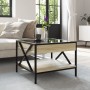 Coffee table with Infinity LED Sonoma oak 50x50x38 cm by , Coffee table - Ref: Foro24-847698, Price: 86,89 €, Discount: %