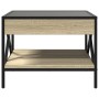 Coffee table with Infinity LED Sonoma oak 50x50x38 cm by , Coffee table - Ref: Foro24-847698, Price: 86,89 €, Discount: %