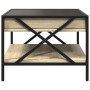 Coffee table with Infinity LED Sonoma oak 50x50x38 cm by , Coffee table - Ref: Foro24-847698, Price: 86,89 €, Discount: %