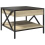 Coffee table with Infinity LED Sonoma oak 50x50x38 cm by , Coffee table - Ref: Foro24-847698, Price: 86,89 €, Discount: %