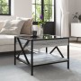 Coffee table with Infinity LED Sonoma gray 50x50x38 cm by , Coffee table - Ref: Foro24-847700, Price: 89,82 €, Discount: %