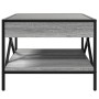 Coffee table with Infinity LED Sonoma gray 50x50x38 cm by , Coffee table - Ref: Foro24-847700, Price: 89,82 €, Discount: %